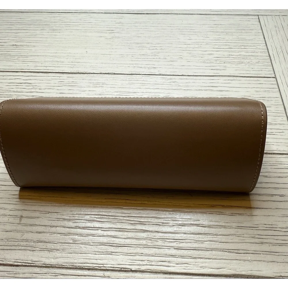 Burberry Camel Brown Leather Eyeglasses Sunglasses *Case Only* W/ New Microfiber